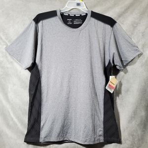 Reebok Men's Sport Classic T with Mesh Side Inserts Gray & Black NWT Siz…